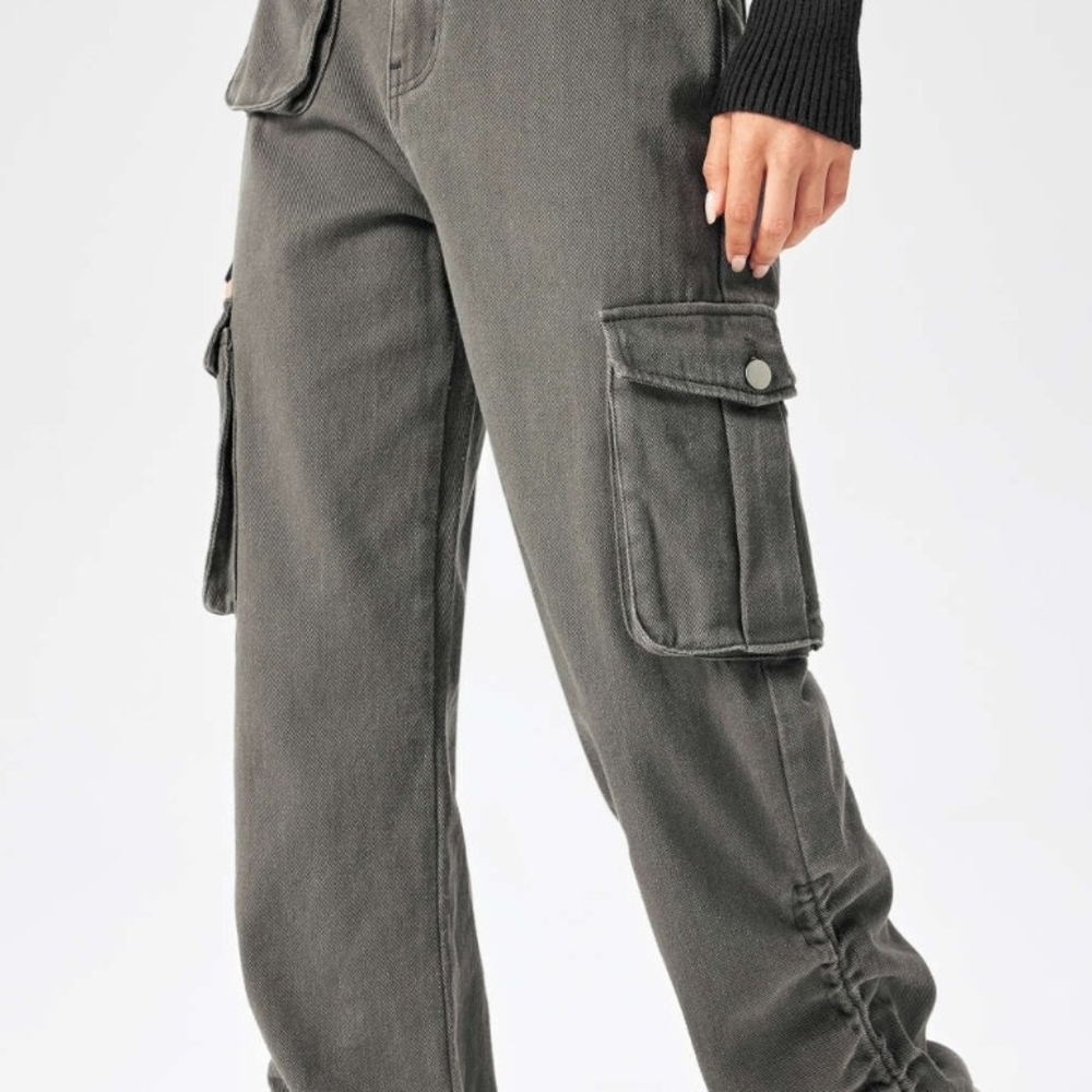 Cider Sz M NWT  - Gray Cargo Pants with Sturdy Material and Straight Fit - Picture 12 of 13